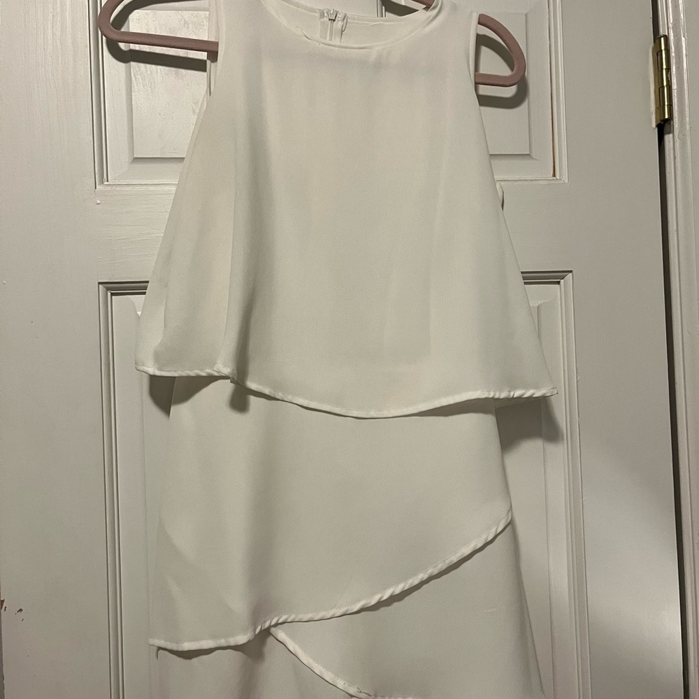 Elegant White Layered romper